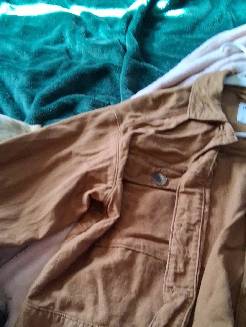 Old Navy Brown Button-Up Utility Jacket - Picture 4 of 5